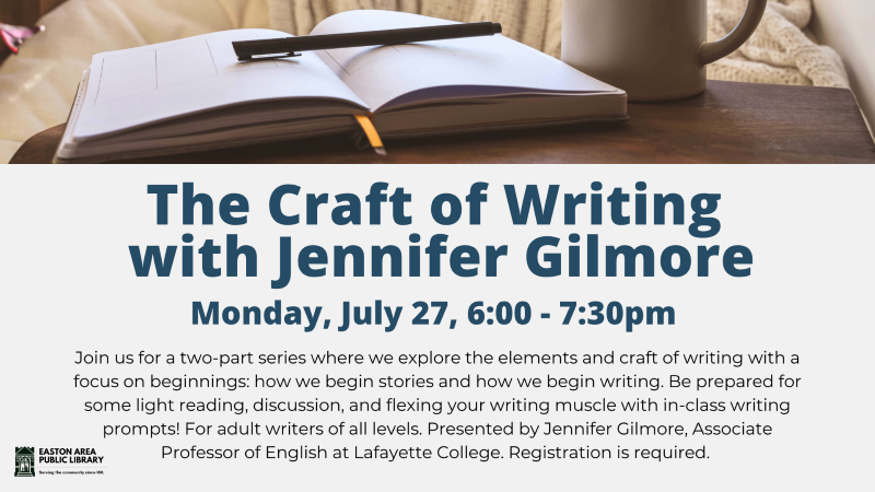 The Craft of Writing with Jennifer Gilmore